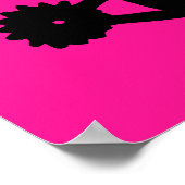 Cowboy Boot Silhouette Poster (Ecke)