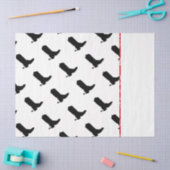 Cowboy Boot Spurs Silhouette Muster Bandana Trimm Seidenpapier (Basteln)
