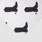 Cowboy Boot Spurs Silhouette Muster Bandana Trimm Seidenpapier (Detail)