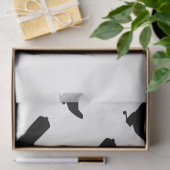 Cowboy Boot Spurs Silhouette Muster Bandana Trimm Seidenpapier (Geschenk)