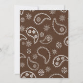 Cowboy Boot und Hat Geburtstag Einladung (Rückseite)