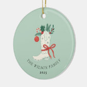 Cowboy Boot Weihnachtsschmuck Personalisiert (Links)