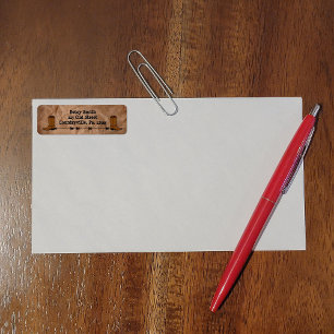 Cowboy Boots-Adressetikett