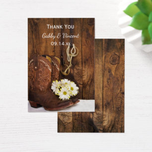 Cowboy Boots and Daisies Ranch Gastgeschenk Hochze