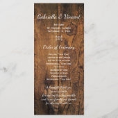 Cowboy Boots and Daisies Western Wedding Program Programm (Rückseite)