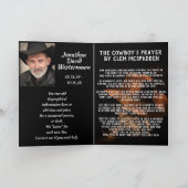 Cowboy Boots and Hat Celebration of Life Karte (Innenseite)