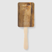 Cowboy Boots and Lace Western Wedding Program Fächer (Rückseite)