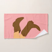 Cowboy Boots Badhandtuch Set (Handtuch)