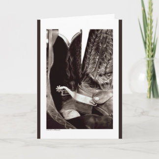 Cowboy Boots Card Feiertagskarte
