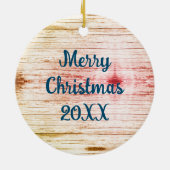 Cowboy Boots Country Homestead etabliert Keramik Ornament (Hinten)