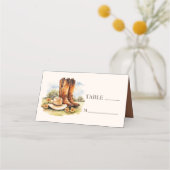 Cowboy Boots Country Western Hochzeit Platzkarte (Vorderseite)
