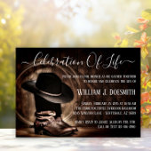 Cowboy Boots Cowboy-Hat-Beerdigungsdienst Einladung