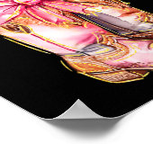 Cowboy Boots Easter Bunny Howdy Coquette Poster (Ecke)
