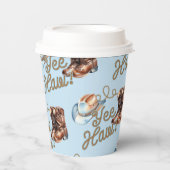 Cowboy Boots First Rodeo Birthday Pappbecher (Vorderseite)