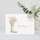 Cowboy Boots Floral Western Vielen Dank (Stehend Vorderseite)