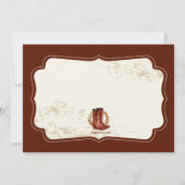 Cowboy Boots Geburtstagsparty Einladung (Rückseite)