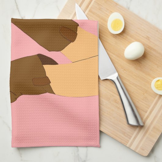 Cowboy Boots Geschirrtuch (Viertel Falte)