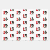 Cowboy Boots Grad Cap und Diploma Abschluss Geschenkpapier Set (Vorderseite 3)