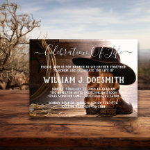 Cowboy Boots Hat-Beerdigung