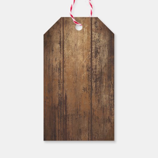 Cowboy Boots, Hat und Lasso Geschenkanhänger (Rückseite)