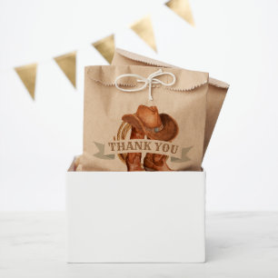 Cowboy Boots, Hat und Lasso Geschenktütchen