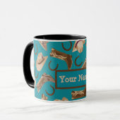 Cowboy Boots Hats Western Aquamariner Name Persona Tasse (Vorderseite Links)