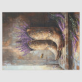 Cowboy Boots Lavender Honey Bee Decoupage Seidenpapier (Vorderseite)