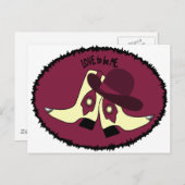 COWBOY BOOTS - MÄDCHEN - LIEBE, ME.pnng ZU SEIN Postkarte (Vorne/Hinten)