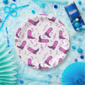 Cowboy Boots Musiknoten Pappteller (Party)