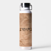 Cowboy Boots Name Trinkflasche (Rückseite)