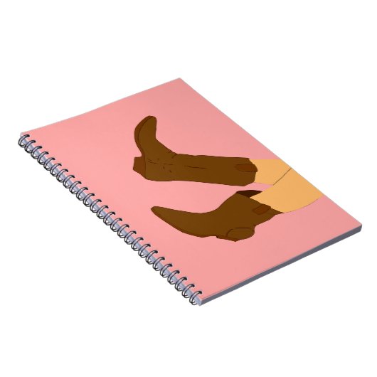 Cowboy Boots Notizblock (Rechte Seite)
