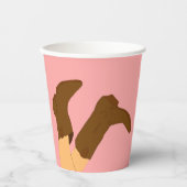 Cowboy Boots Pappbecher (Vorderseite)