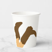 Cowboy Boots Pappbecher (Vorderseite)