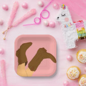 Cowboy Boots Pappteller (Party)