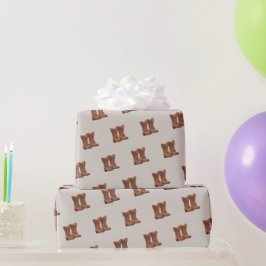 Cowboy Boots Pattern Geschenkpapier