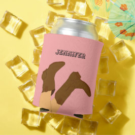 Cowboy Boots Personalisiert Dosenkühler