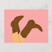 Cowboy Boots Postkarte (Vorderseite)