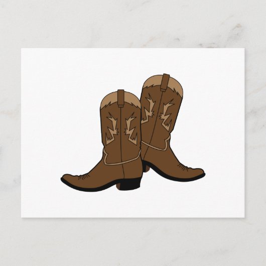 Cowboy Boots Postkarte (Vorderseite)