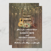 Cowboy Boots Probe Wine Barrel Einladung (Vorne/Hinten)