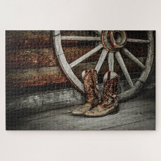 Cowboy Boots Puzzle (Horizontal)