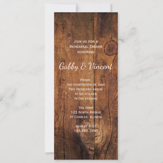 Cowboy Boots Reitpause Probe Dinner Einladung (Rückseite)