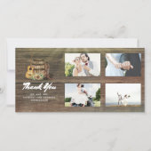 Cowboy Boots Rustic Country Danke für Ihre Hochzei (Vorderseite)