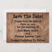 Cowboy Boots Save the Date (Rückseite)