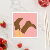 Cowboy Boots Serviette (Beispiel)