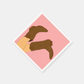 Cowboy Boots Serviette (Ecke)