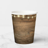 Cowboy Boots Sonnenblumen Western Hochzeit Pappbecher (Rückseite)