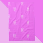 Cowboy Boots Stars Pink Pattern Geschirrtuch