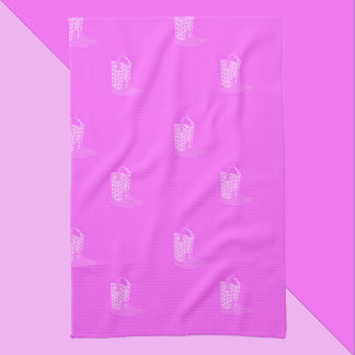 Cowboy Boots Stars Pink Pattern Geschirrtuch