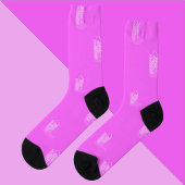 Cowboy Boots Stars Pink Pattern Socken