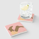 Cowboy Boots Steinuntersetzer (Seitenansicht)